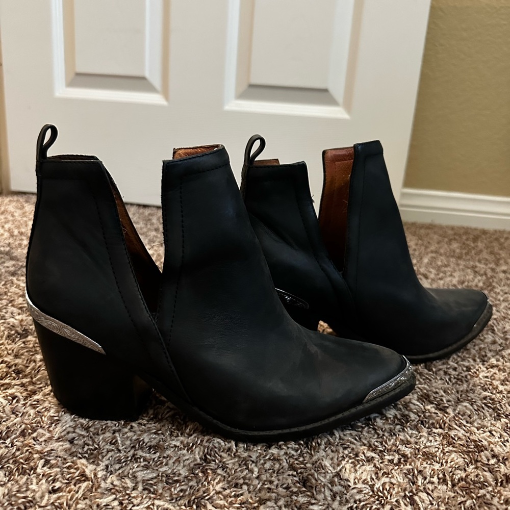 Jeffrey Campbell black booties